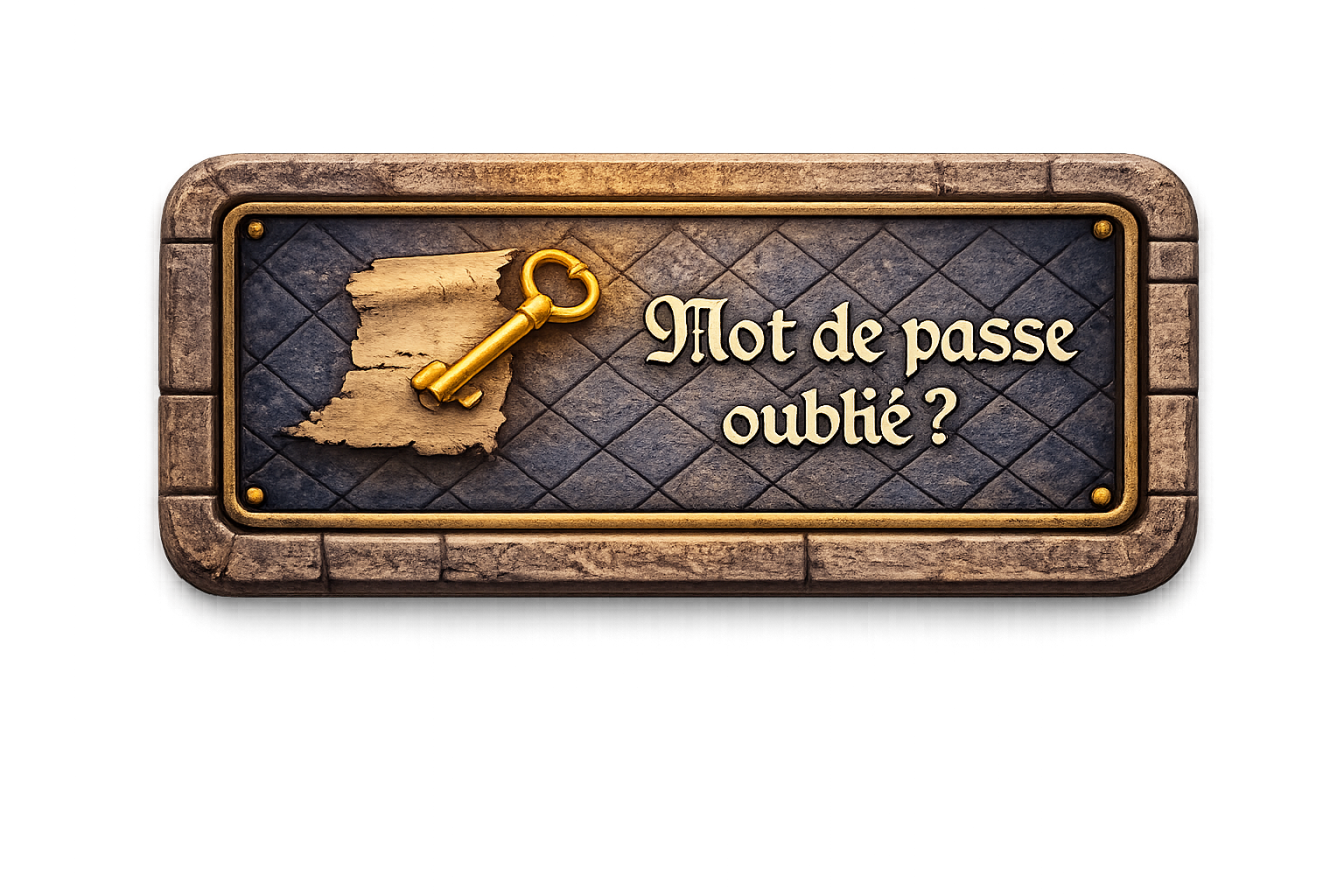 Mot de passe oublié